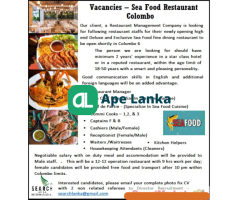 Vacancies - Sea Food Restaurant-Colombo