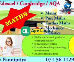 Edexcel / Cambridge / AQA / Local Maths Tuition